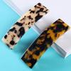 2PCS Hair Barrettes Tortoise Shell French Design Celluloid Rectangle Hair Clips for Women view 4
