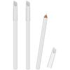 Blulu 3 Pieces White Nail Pencil 2-in-1 Nail Whitening Pencil French Nail Pencils with Cuticle Pusher for DIY Nail Manicure Supplies view 1