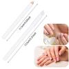 Blulu 3 Pieces White Nail Pencil 2-in-1 Nail Whitening Pencil French Nail Pencils with Cuticle Pusher for DIY Nail Manicure Supplies view 2