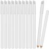 Blulu 12 Pieces White Nail Whitening Pencil 2-in-1 White Manicure Pencils for Under Nails with Cuticle Pusher for Manicure Supplies Art DIY Design Tool view 1