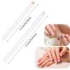 Blulu 12 Pieces White Nail Whitening Pencil 2-in-1 White Manicure Pencils for Under Nails with Cuticle Pusher for Manicure Supplies Art DIY Design Tool view 3