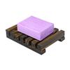 1 pari Soap Exfoliating Bag Natural, Soap Saver with Drawstring and Wooden Bead Holder,Exfoliating Loofah Pouch for Bathroom Shower view 3