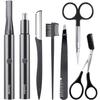 ZEXELLER 9-in-1 Precision Trimmer Kit: Eyebrow Trimmer,Electric Eyebrow Razor, Nose Trimmer, Grooming Scissors, Tweezers & Brush | All-in-One Grooming Tool view 1