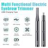 ZEXELLER 9-in-1 Precision Trimmer Kit: Eyebrow Trimmer,Electric Eyebrow Razor, Nose Trimmer, Grooming Scissors, Tweezers & Brush | All-in-One Grooming Tool view 2