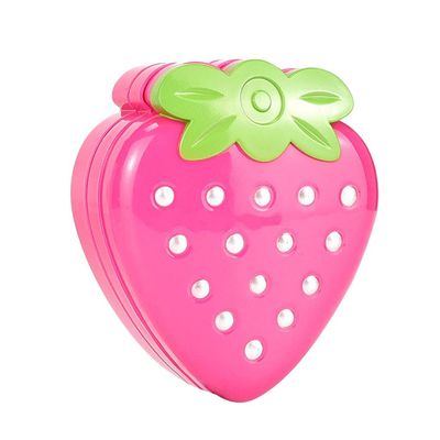 LoveinDIY Strawberry Shape Makeup Kit for Girls, Washable Cosmetics Beauty Set