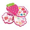 LoveinDIY Strawberry Shape Makeup Kit for Girls, Washable Cosmetics Beauty Set view 2