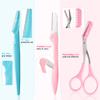 12 Pcs Eyebrow Razor, Face Razors for Women, Exfoliating Trimmers, Eyebrow Grooming Shaper for Women, Peach Fuzz, Hair Removal, Facial Razors Dermaplane Glow Razor view 2