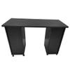Double Edged Manicure Nail Table,Nail Table Station Desk with 4 Drawers,2 Storage Box,Spa Beauty Salon Nail Art Equipment (Black) view 3