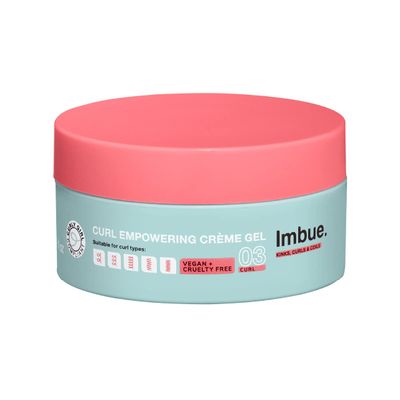 Imbue Curl Empowering Crme Gel 6.7 fl oz - Curl Enhancing Styling Gel for Curly Hair, Edge Control, and Soft Styles | Curly Girl Compliant + Vegan