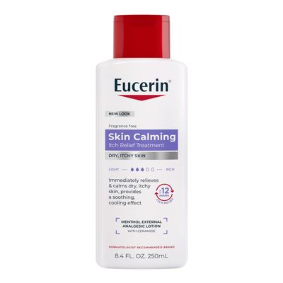 Eucerin Itch Relief Intensive Calming Lotion, Itch-Relieving Lotion for Sensitive Dry Skin, 8.4 Fl Oz Bottle