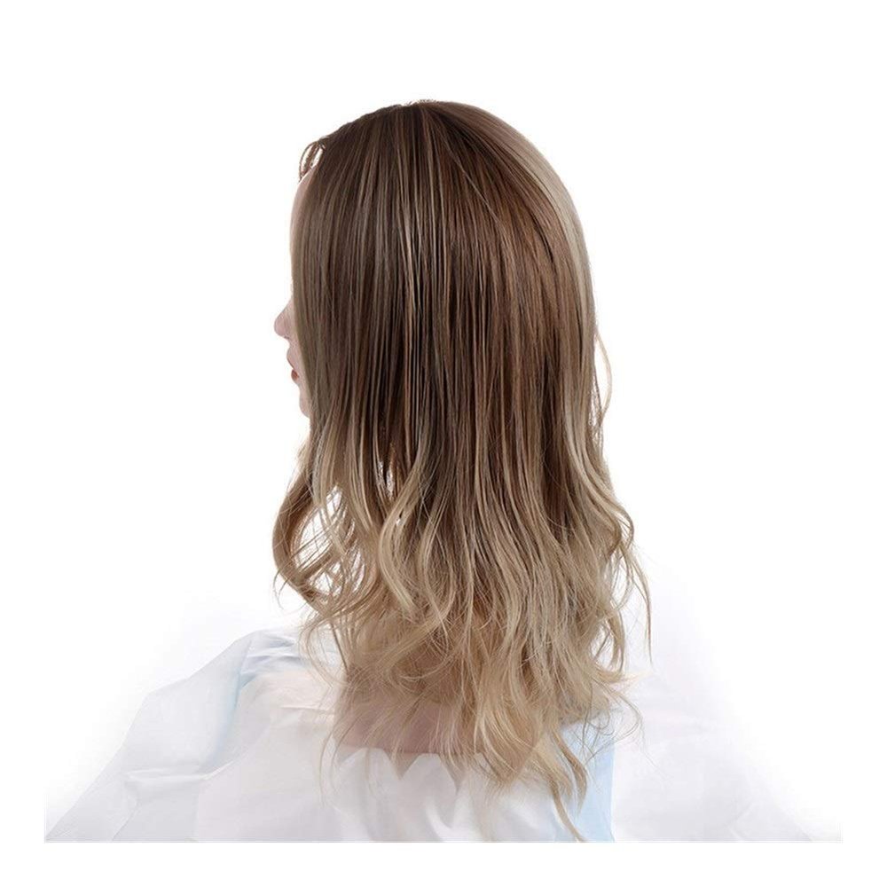 Duan DqhEuropean and fashion wig natural gradient hot wig big wave (Color : As shown)
