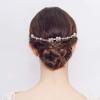 AKOAK 1 Pack Exquisite Crystal Flower Wedding Dress Hair Comb, Hair Accessories, Silver view 1