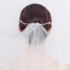 AKOAK 1 Pack Exquisite Crystal Flower Wedding Dress Hair Comb, Hair Accessories, Silver view 4