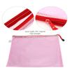 10pcs Zipper Mesh Pouch PVC Plastic Wallets A4 File Folder Bag Transparent Zipper File Bags for Cosmetics, Toiletry Kit, Travel Accessories, Gadgets, Stationeries(Light) view 4