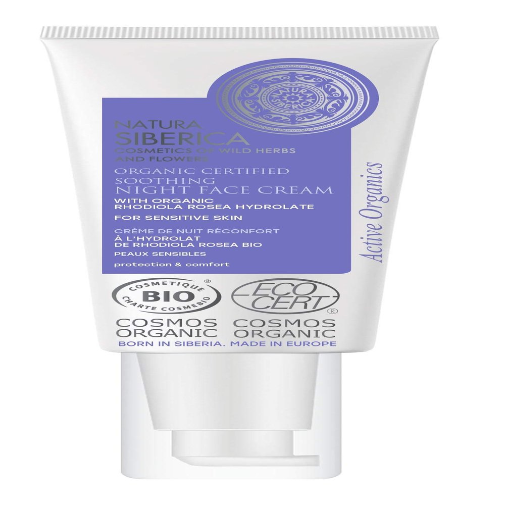 NATURA SIBERICA Rhodiola Rosea Soothing Night Face Cream, 50 ML