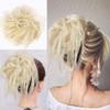 Lativ Messy Hair Bun Tousled Updo Hair Scrunchies Extension With Elastic Rubber Band Messy Accessories Hair Pieces for Women Girls (Messy Bun, Blonde) view 1