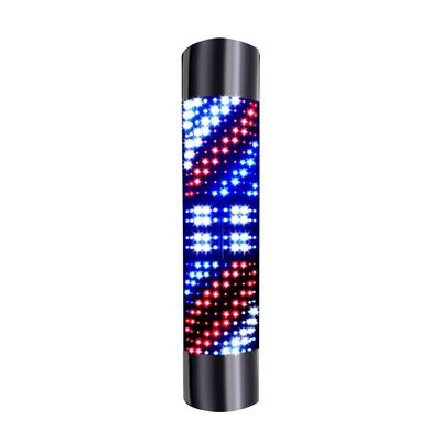 Eapmic LED Barber Pole Light, White Red Blue Rotating Strips Waterproof Hair Salon Barber Shop Open Sign Light Lamp(No Remote)