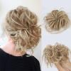 Lativ Messy Hair Bun Tousled Updo Hair Scrunchies Extension With Elastic Rubber Band Messy Accessories Hair Pieces for Women Girls (Messy Bun, Bleach Blonde) view 1