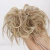 Lativ Messy Hair Bun Tousled Updo Hair Scrunchies Extension With Elastic Rubber Band Messy Accessories Hair Pieces for Women Girls (Messy Bun, Bleach Blonde) view 2