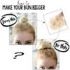 Lativ Messy Hair Bun Tousled Updo Hair Scrunchies Extension With Elastic Rubber Band Messy Accessories Hair Pieces for Women Girls (Messy Bun, Bleach Blonde) view 3