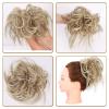 Lativ Messy Hair Bun Tousled Updo Hair Scrunchies Extension With Elastic Rubber Band Messy Accessories Hair Pieces for Women Girls (Messy Bun, Bleach Blonde) view 4