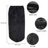 Long Satin Bonnet Sleep Cap Extra Large Silk Sleeping Cap with Wide Elastic Band Loose Night Hat for Women Braids,Curly Hair,Natural Hair,Very Soft & Comfortable (Black) view 3