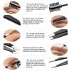 Exquisite 8-in-1 Eyebrow Kit for Women & Men  Luxury Eyebrow Grooming Kit with 4 Precision Tweezers For Eyebrows, Eyebrow Razor, Eyebrow Scissors, Eyebrow Brush/Comb & Pencil with Padded Case view 3