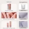 VOLO Hero Cloud Pink Hair Towel - Ultra Soft, Quick Drying, Anti Frizz & Breakage, 30% More Fabric, Snug Strap view 4