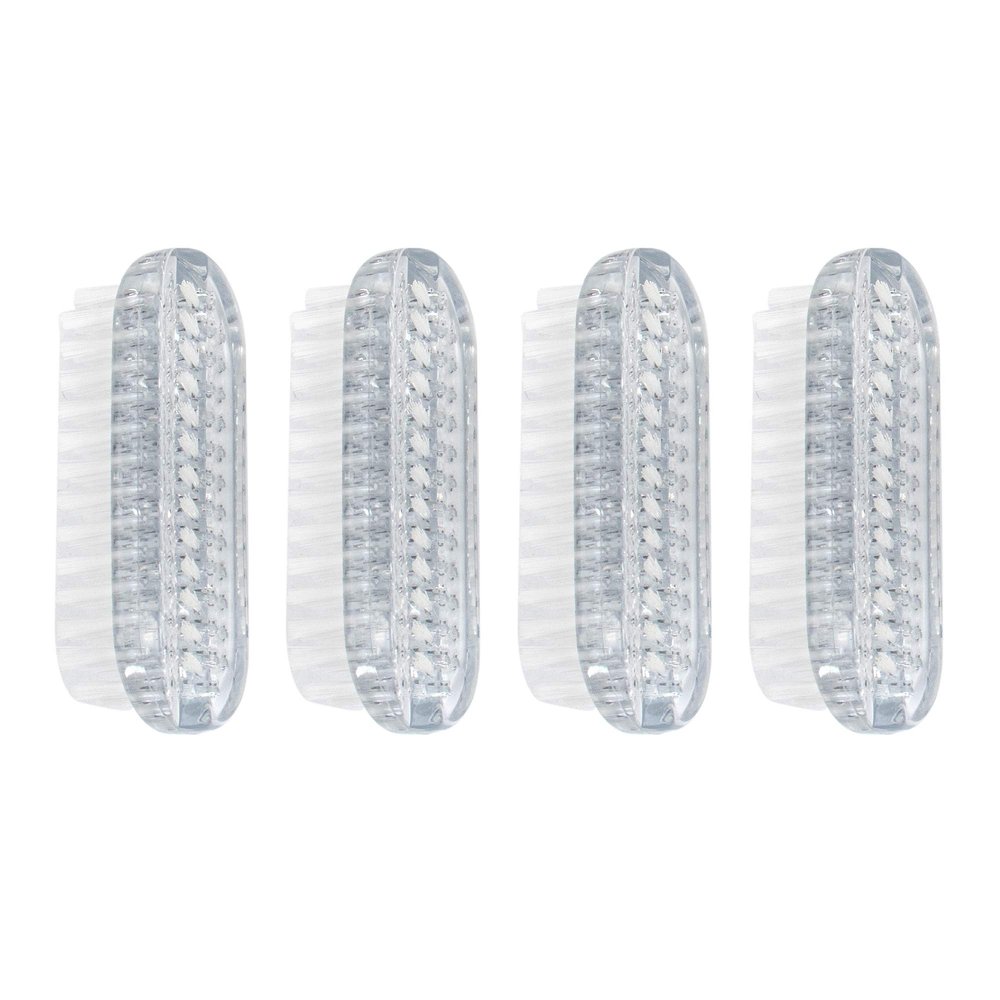 AUEAR, 4 Pack Plastic Fingernail Cleaning Brush Double-Sided Hand Nail Toe Scrubber for Men Women