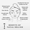 Mount Lai Warming Black Obsidian Facial Roller  The Stone of Clarity, Detoxifying Face Roller Tool for Purified Skin, Relaxation & Improved Circulation, Facial Massager Tool for Self-Care Ritual view 3