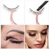 24 Pieces False Eyelashes Applicator Tool Stainless Steel Eyelash Extension Tweezers Remover Clip Tweezers Nipper Eyelash Auxiliary Clip for Women Makeup Application and Removal view 3