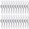24 Pieces False Eyelashes Applicator Tool Stainless Steel Eyelash Extension Tweezers Remover Clip Tweezers Nipper Eyelash Auxiliary Clip for Women Makeup Application and Removal view 1
