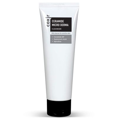 coxir CERAMIDE MICRO DERMA CLEANSER | Clean beauty| Paraben free, soft, clear gel low pH deep hydrating foaming cleanser is good for sensitive skin [120ml, 4.23 fl.oz.]