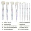 10Pcs Crystal Handle Makeup Brushes Set W/Cosmetic Bag and Makeup Egg Tools Contour Blush Foundation Concealers Highlighter Eye Shadows Cosmetic Brushes Kits (WH) view 2