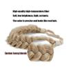 TOECWEGR Synthetic Hair Braided Headband Classic Wide Strands Wedding Disorderly Fluffy Braids Wig Band Women Beauty Accessory view 2