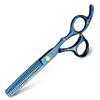 XUAN FENG Cherry Blossoms Hair Scissors 5.5 Inch 6 Inch Japanese 440C Steel Thinning Cutting Scissors Set Barber Salon Shear (5.5 inch Blue Set) view 3