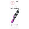 S&T INC. Makeup Spatula, Large and Mini Silicone Spatula Set for Cosmetics, Shampoo, Hair Care, and Skin Care Products, 4 Piece Set, Pink/Purple view 1