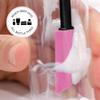 S&T INC. Makeup Spatula, Large and Mini Silicone Spatula Set for Cosmetics, Shampoo, Hair Care, and Skin Care Products, 4 Piece Set, Pink/Purple view 2