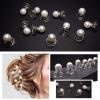 TUUXI 84pcs Gems Rhinestone Twisters Spiral Set Hair Pins Pearls Hair Jewels Silver Coil for Women Girls Wedding Bridal Prom view 3