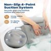 Everlasting Comfort Luxury Bath Pillows for Tub with Head and Neck Support - Non-Slip Bathtub Pillow with Suction Cups, Quick-Drying Mesh & Drying Hook - Jacuzzi & Spa Accessories for Women - Gray view 3