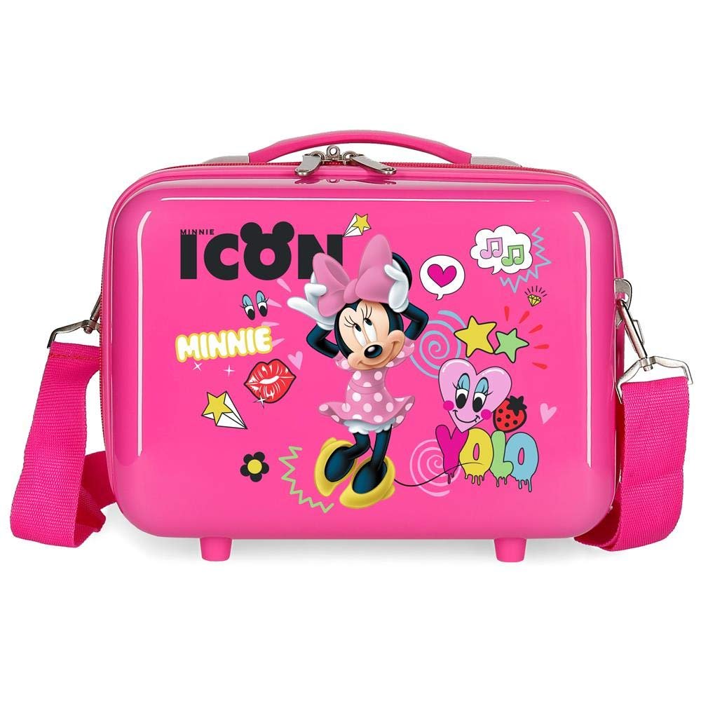 Disney Icon Beauty Case, Fuchsia, 29x21x15 cms