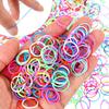 1000 Mini Rubber Bands Soft Elastic Bands for Hair Braids Hair (Vibrant Color) view 3