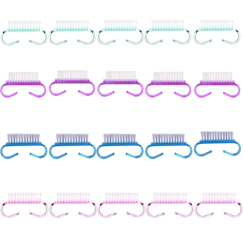 20PCS Handle Grip Nail Brush, Christmas Thanksgiving Gifts for Women Girls