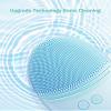 EZBASICS Facial Cleansing Brush, Waterproof Sonic Vibrating Face Brush for Deep Cleansing, Gentle Exfoliating and Massaging, Inductive charging (Blue) view 2