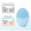 EZBASICS Facial Cleansing Brush, Waterproof Sonic Vibrating Face Brush for Deep Cleansing, Gentle Exfoliating and Massaging, Inductive charging (Blue) view 3