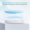 EZBASICS Facial Cleansing Brush, Waterproof Sonic Vibrating Face Brush for Deep Cleansing, Gentle Exfoliating and Massaging, Inductive charging (Blue) view 4