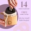 14 pcs Reusable Makeup Remover Pads | with Washable Laundry Mini Cotton Beauty Bag, Soft Reusable Face Pad for Facial Cleansing Wipes Skincare Set in Bamboo Holder for Storage of Cleansing Wipes view 3