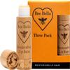 Bee Bella Lip Balm, Pomegranate Mango, 3 Pack - Moisturizing Lip Care, 100% Natural, Original Organic Beeswax with Vitamin E, Handmade in USA view 2