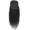 GREEMEO Kinky Curly Drawstring Ponytail Extension Black Remy Human Hair 24 Inches view 3