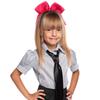 10pcs Breast Cancer Awareness Cheer Bows,7 Inches Pink Cheer Bows For Girls Women In October Cheerleading Hair Elastic Bands view 2
